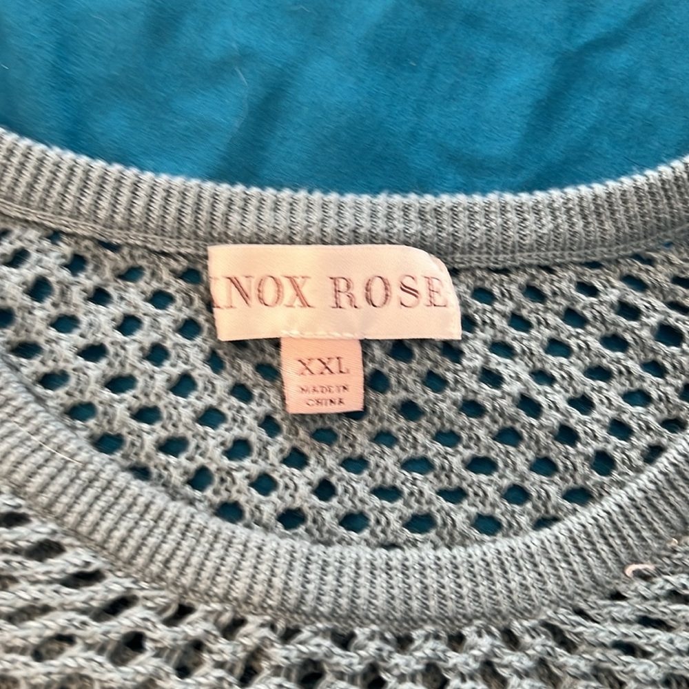 #100. 🪷 Light blue sweater. Knox rose. Xxl - Picture 4 of 9